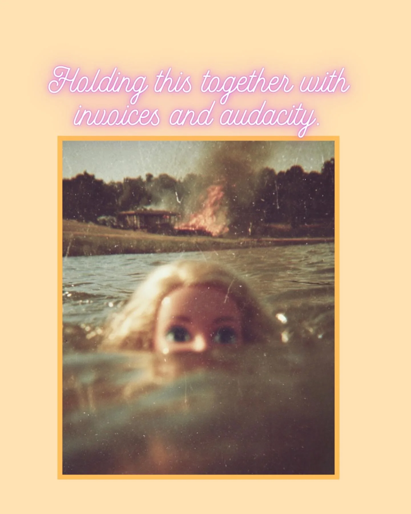 Freelancing: where the fire is behind you and the deadline is in front of you.