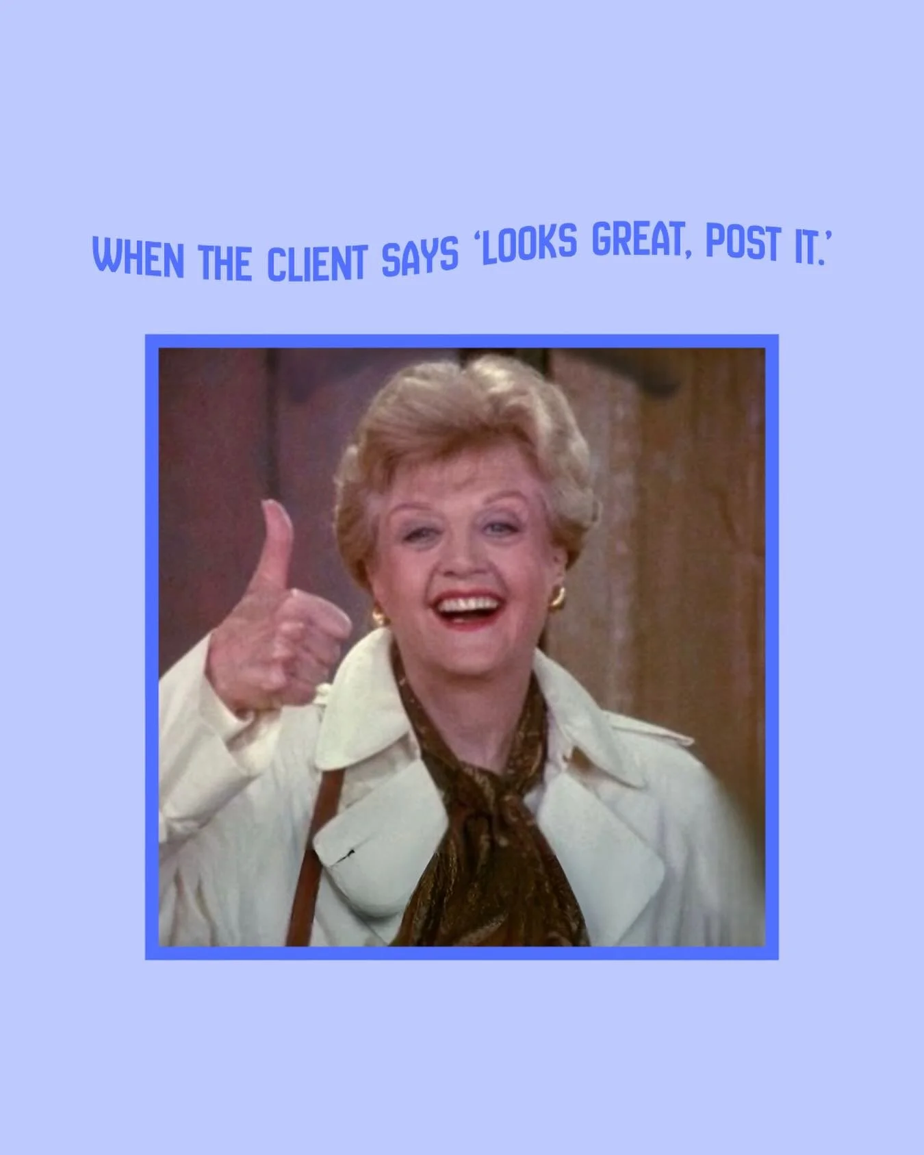 This deserves to be framed.