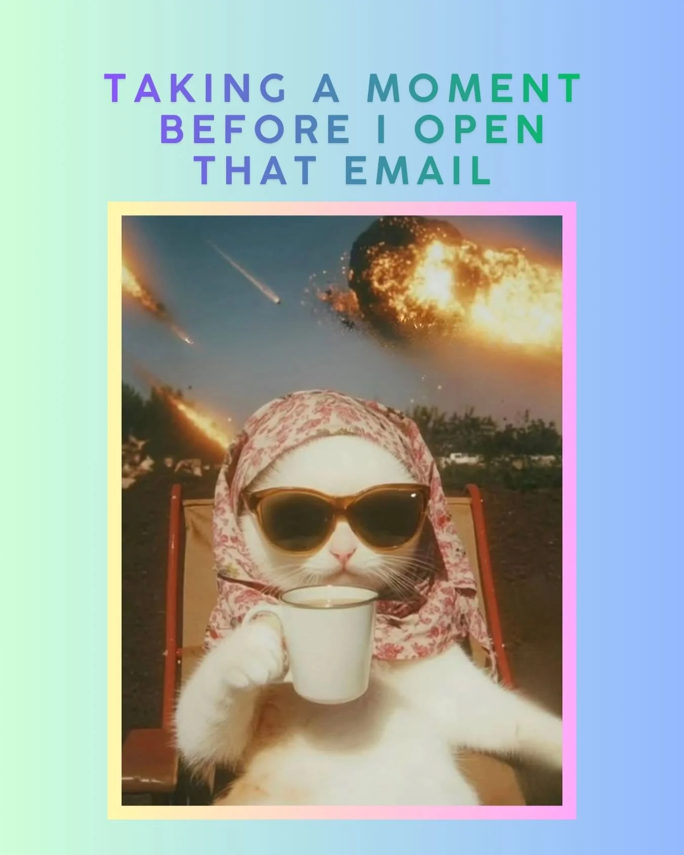 Just a quick emotional support pause before i ruin my own day.