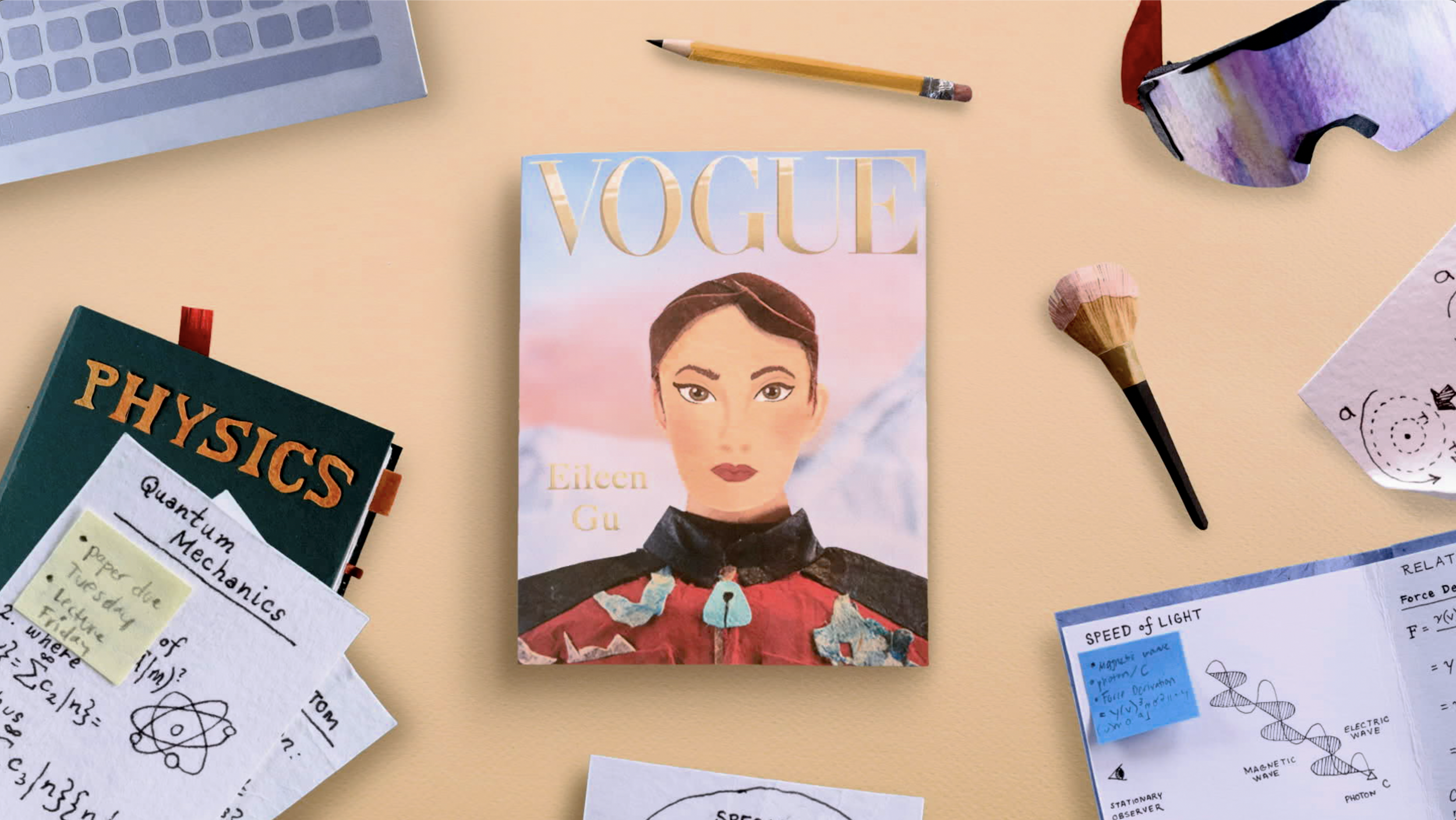 Milan Cortina Olympics 2026 - EILEEN GU - PAPER STOP-MOTION ANIMATION