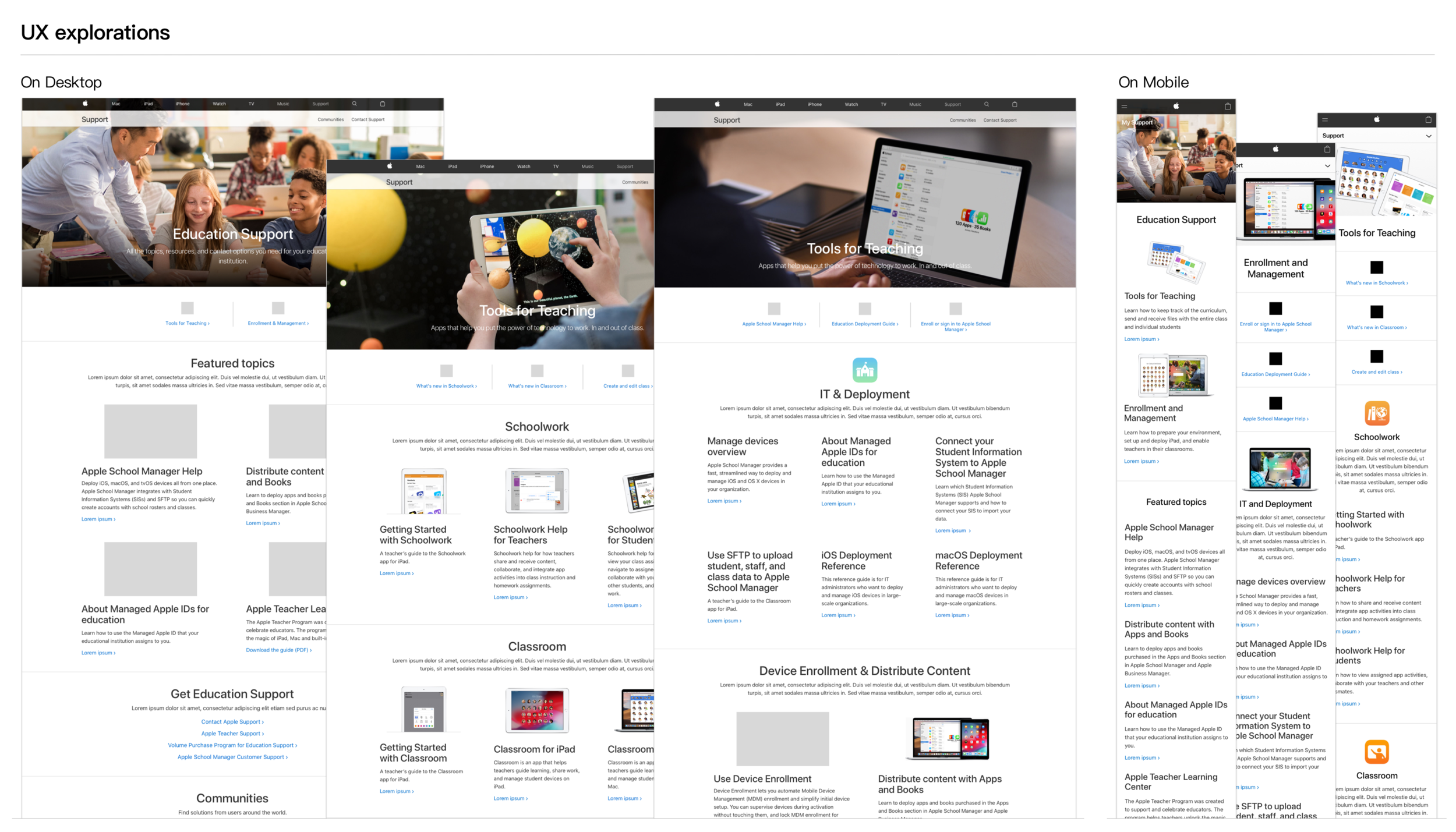 UX exploration