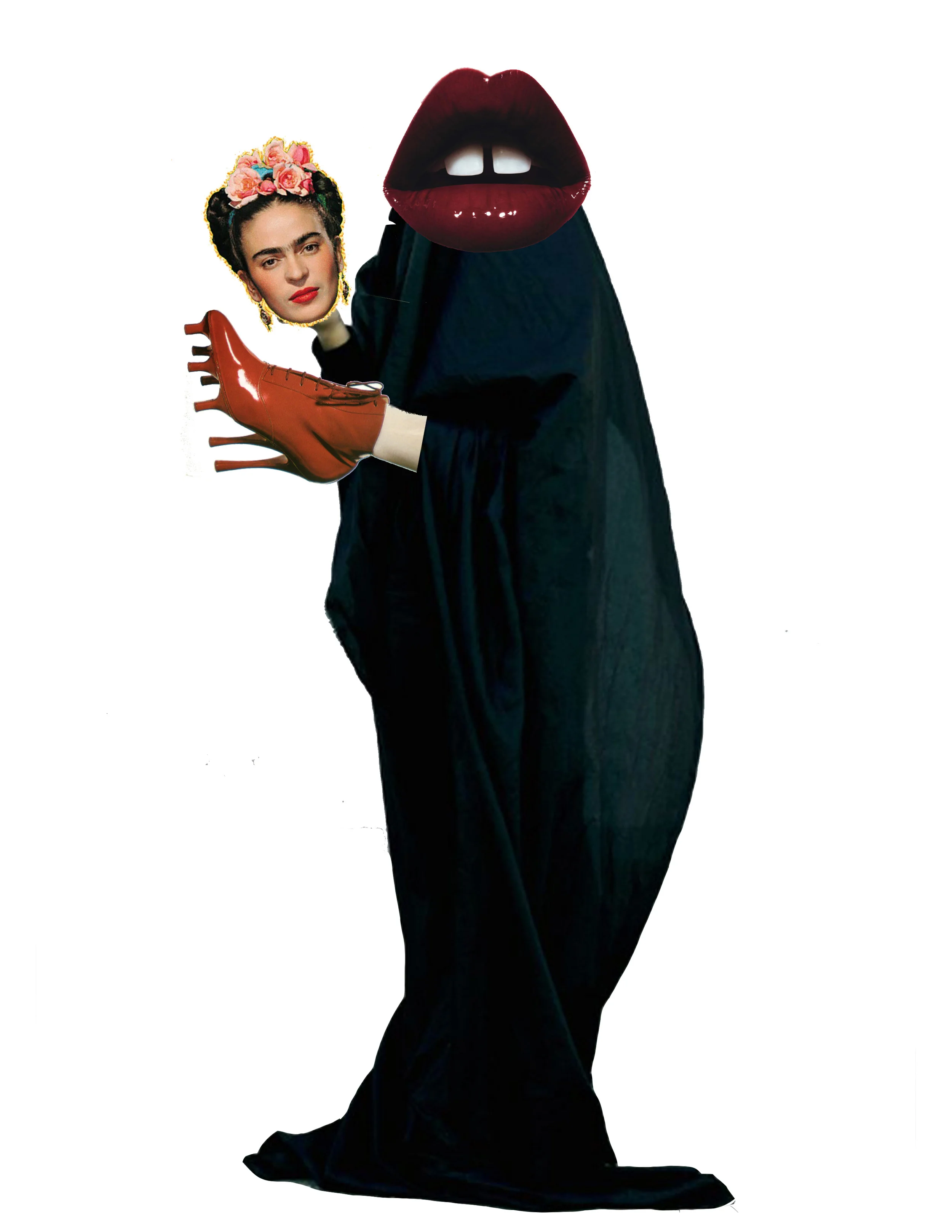 Frida Burqa Red Spikes.jpg