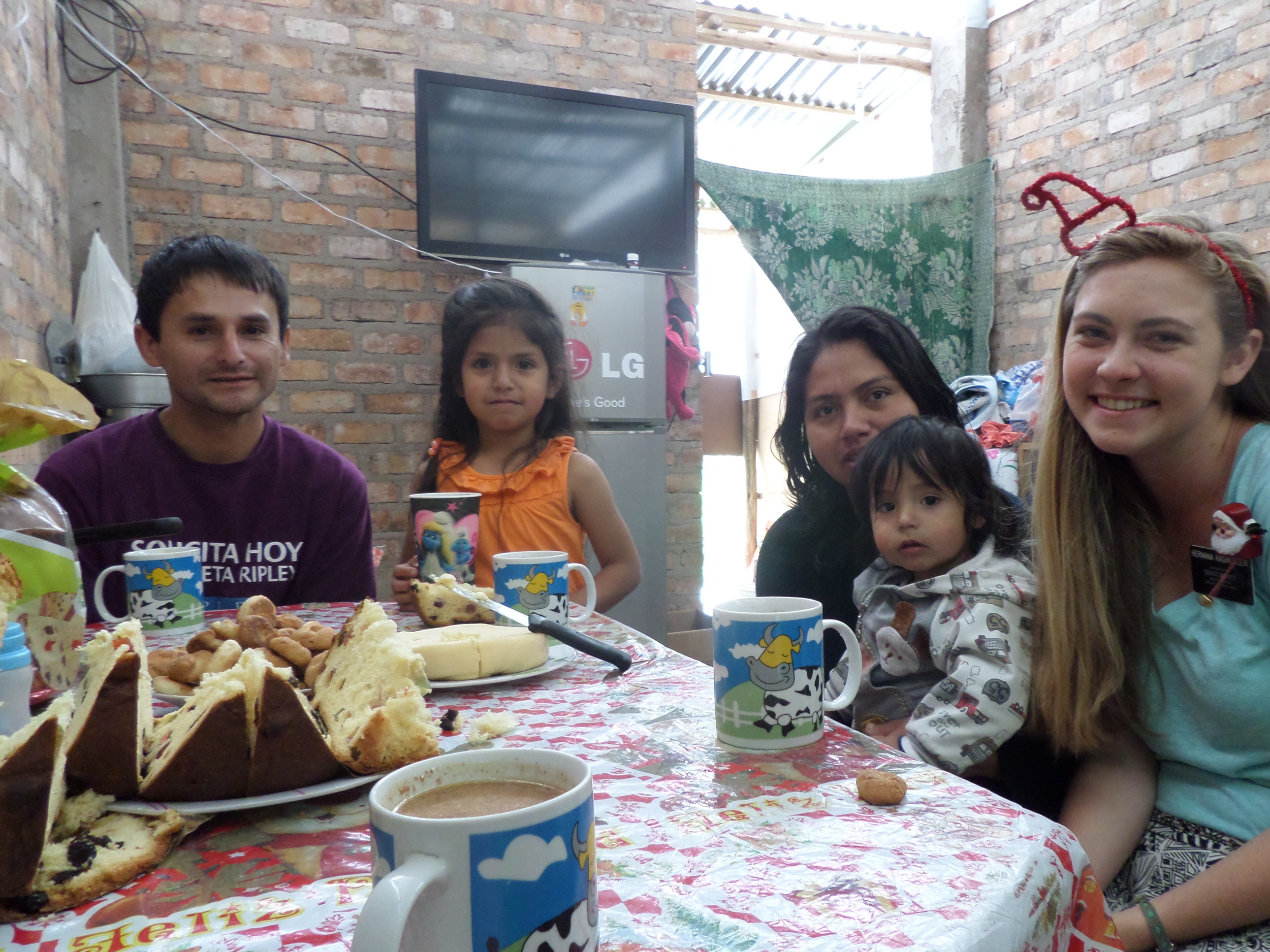 Christmas Breakfast with Mario and Melani.