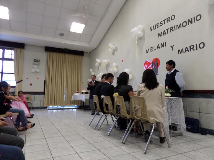 At the ceremony.
