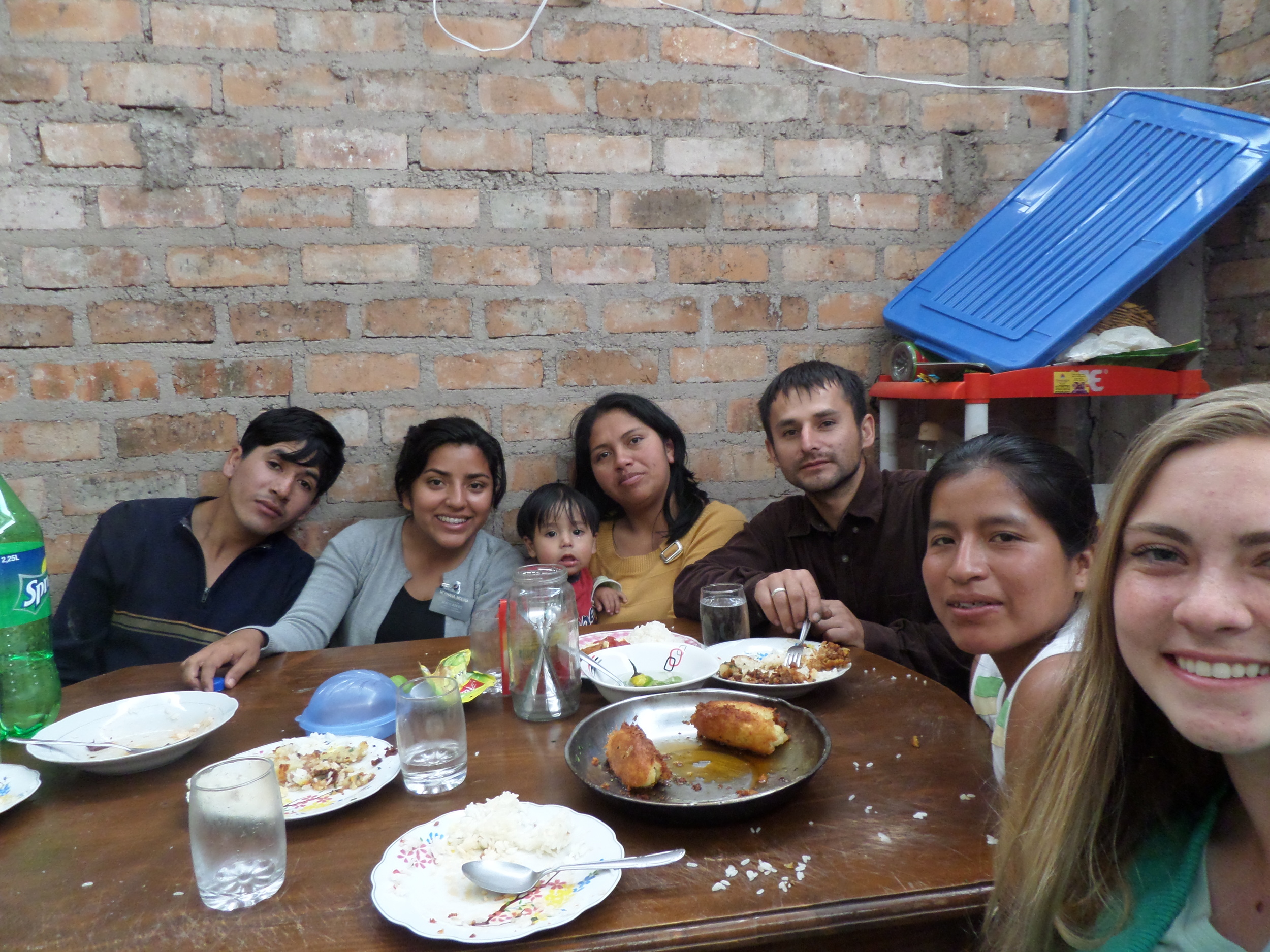 Lunch with Mario & Melani and their babies! Camille says they spend their p-days with investigator and new member families, for the most part.