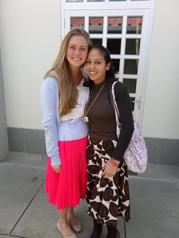 With Janet Nunez, a recent return missionary from the same mission cousin Brian Rasmussen is serving in in Chile!