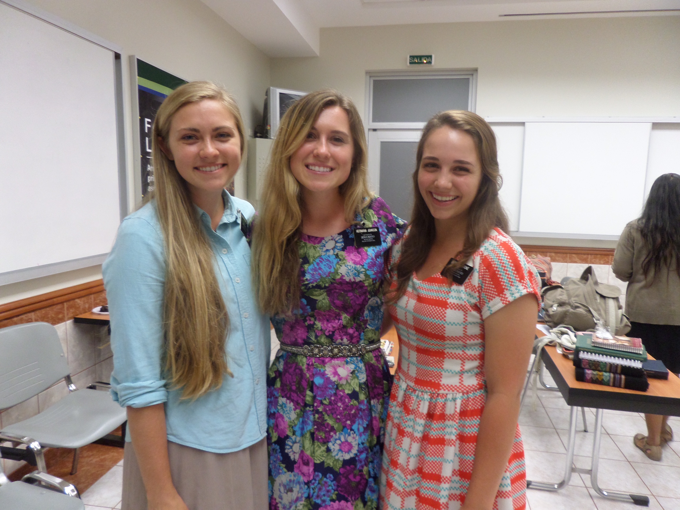 Camille trained Hermana Johnson, and Hermana Johnson trained the sister on the right. #ProudGrandmother :)