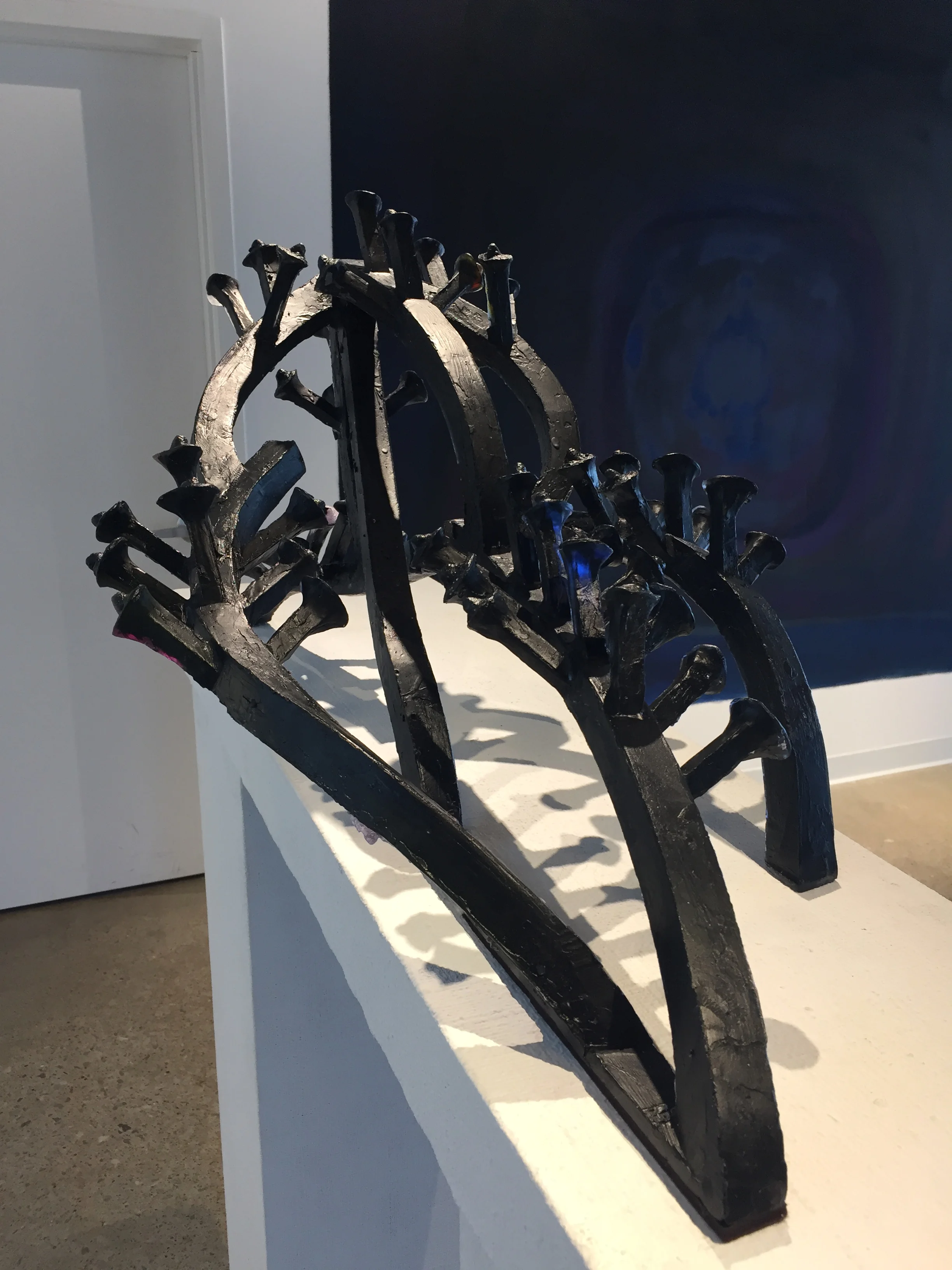 Katherine Rutecki, Pristine Fortress, lost wax cast crystal, 92x48x38cm, 2018