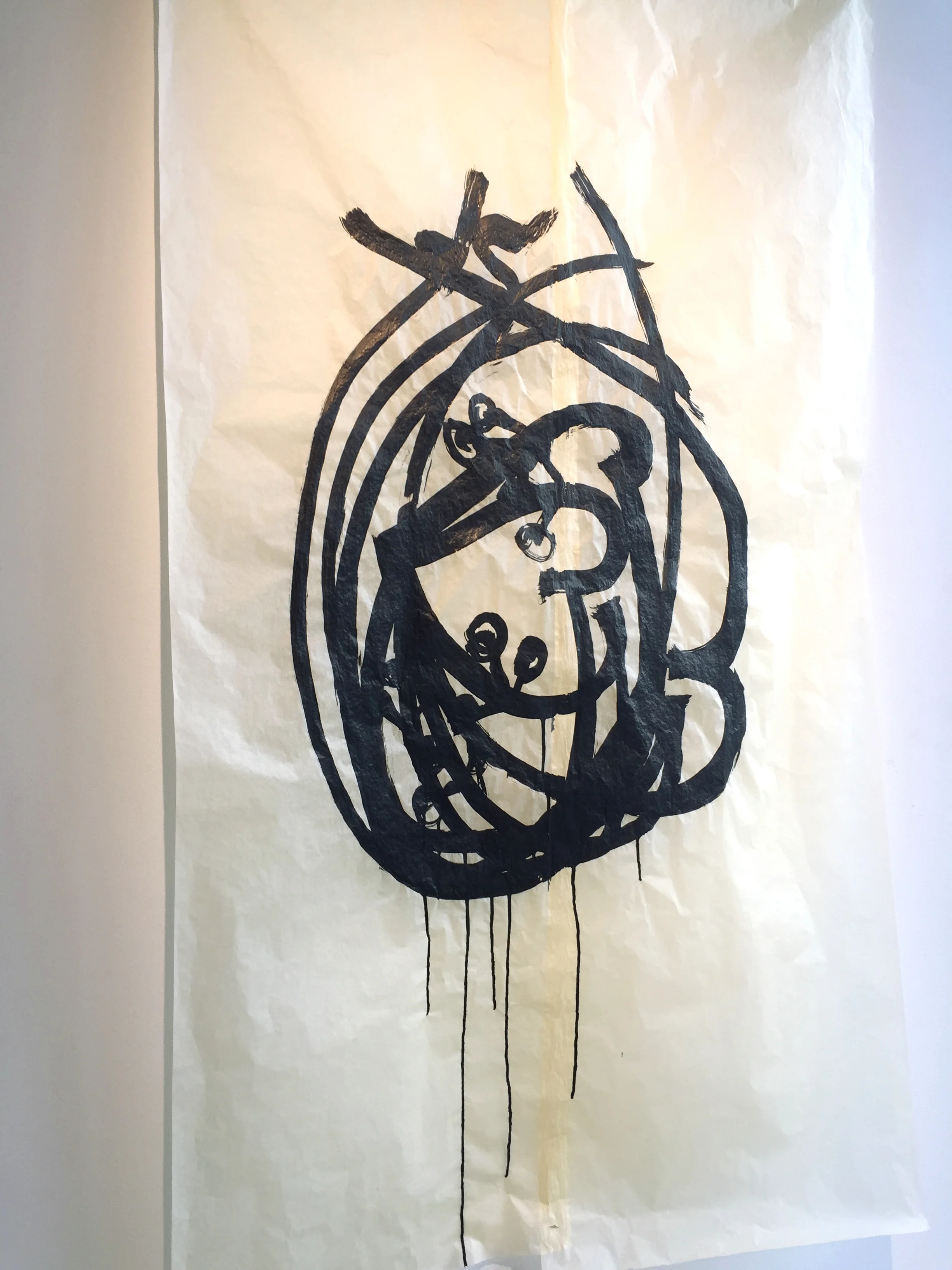 Katherine Rutecki, Fortress Drawing no. 4, sumi ink on paper, 86x153cm, 2018