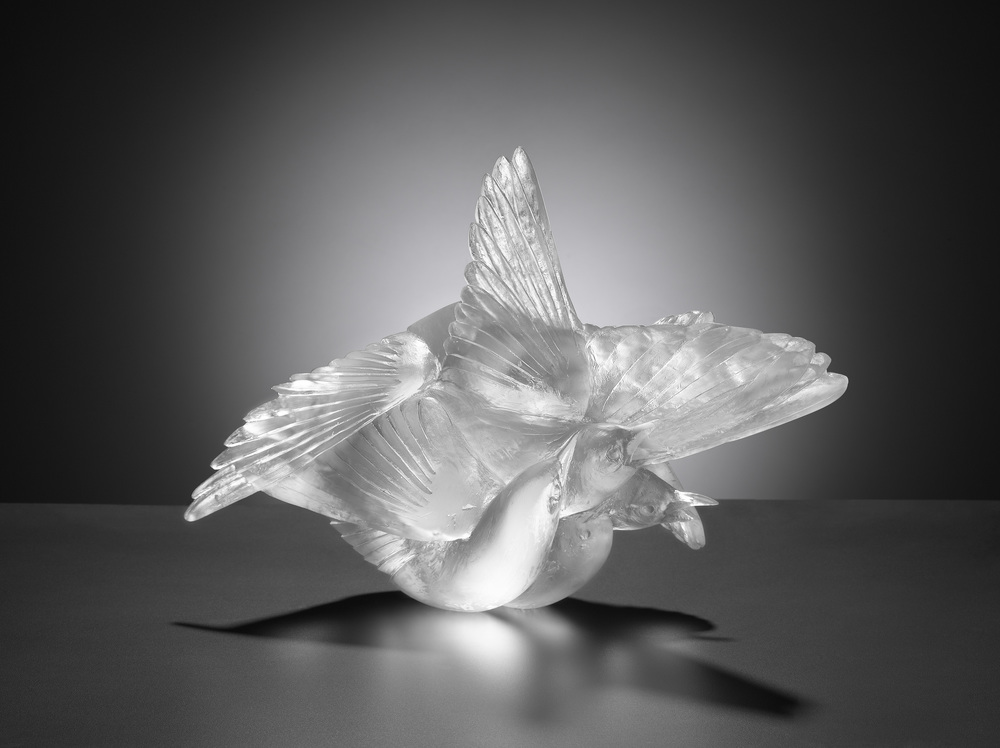 Katherine Rutecki, Spurt (Venus), lost wax cast crystal, 40x24x33cm, 2014