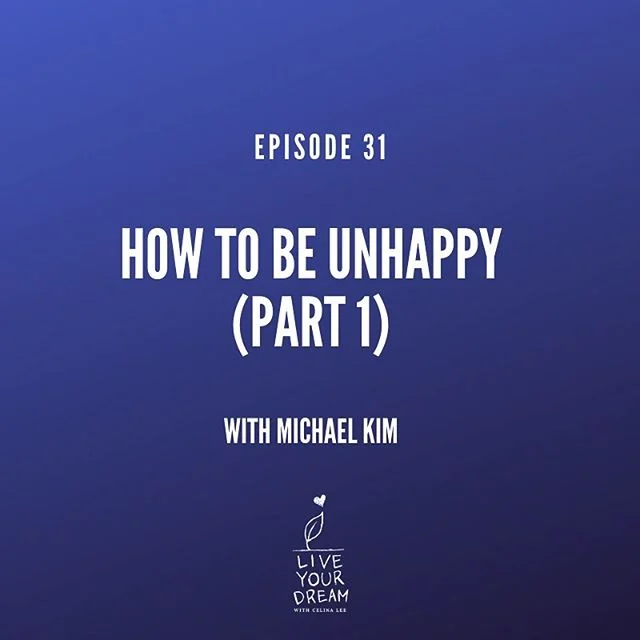 Michael Kim&rsquo;s long-awaited second interview!! &quot;How to be Unhappy&quot;
.
Michael's first interview, &ldquo;How to Make Yourself Happy,&rdquo; has been one of the most popular episodes on my podcast. Many people wrote to me asking for a sec