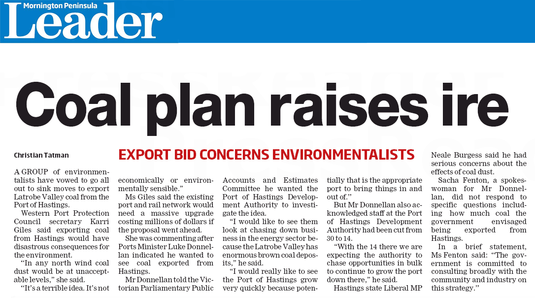 Luke Donnellan MP wants coal shipping from Hastings