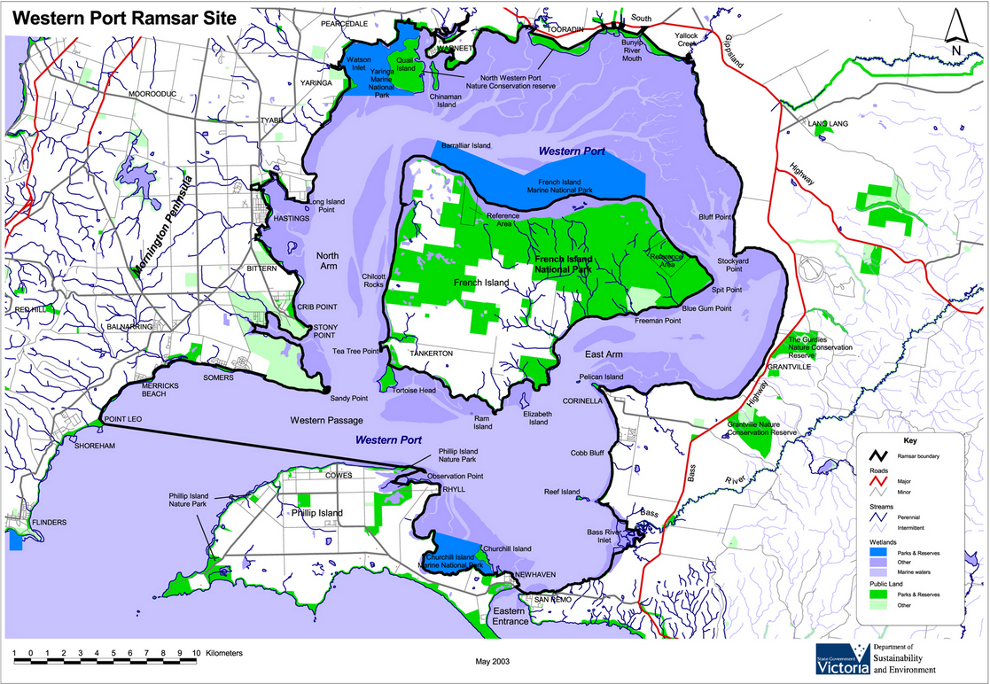 Westernport is a Ramsar Site
