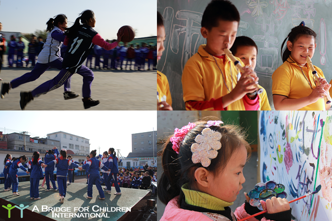 TALENT Graduation Ceremonies. Top left: Shuren basketball, Top right: Shuihu music, Bottom left: Xinyuan dance, Bottom right: Qinghonglan art