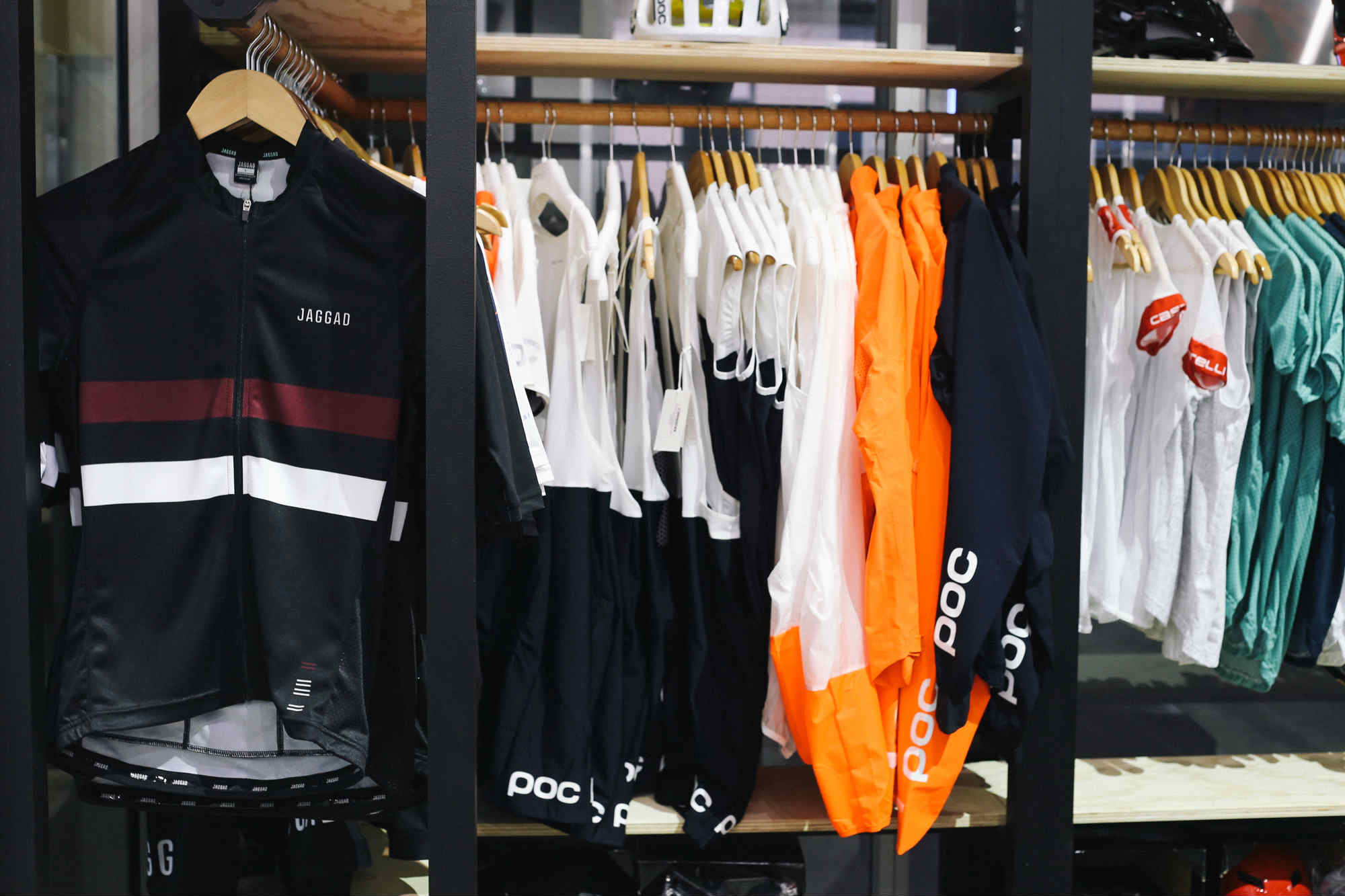 Aussie, Swedish, and Italian kit all on the same rack. Glorious.