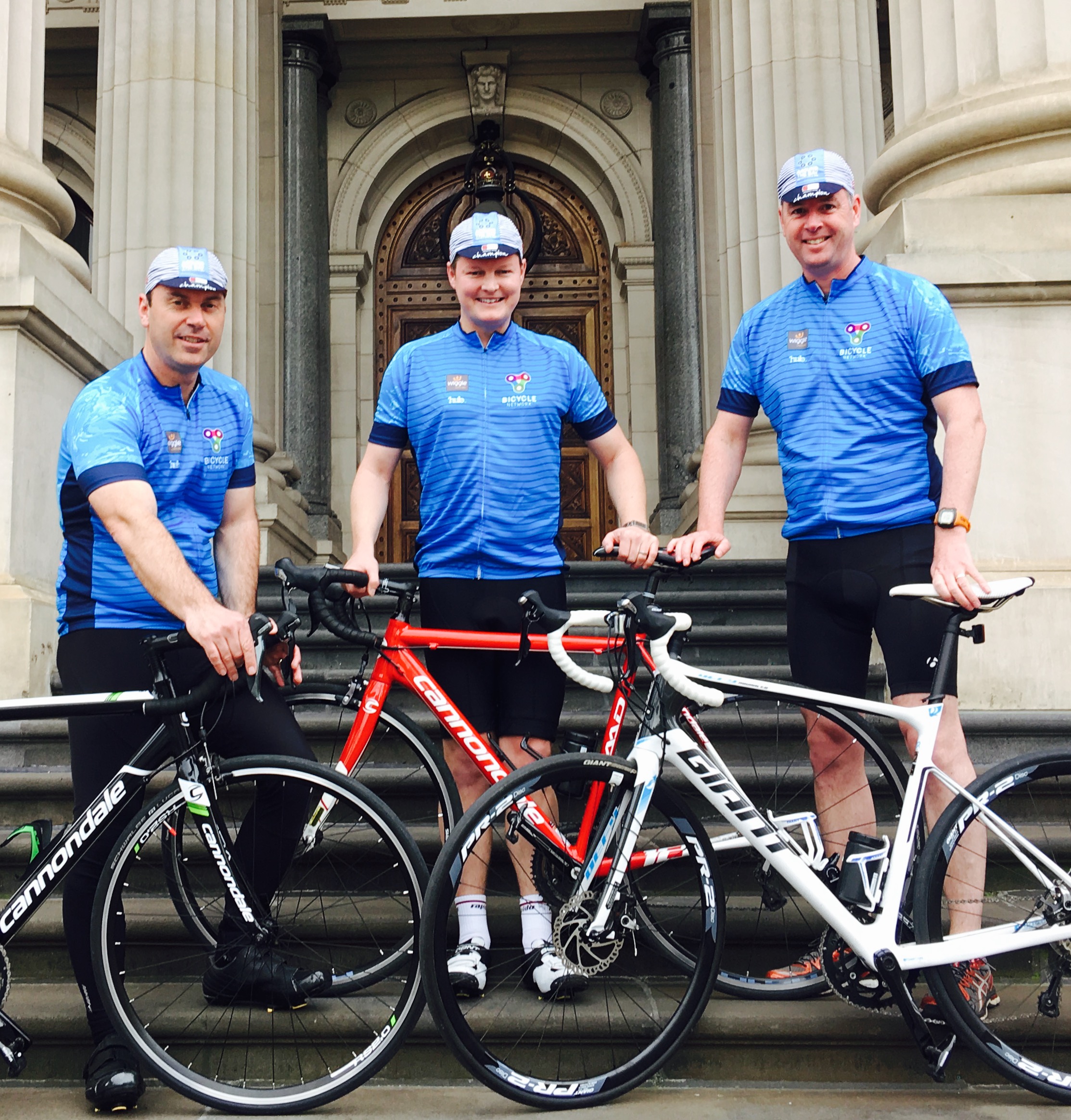 Left to right - Colin Brooks, Ben Carroll, Wade Noonan.