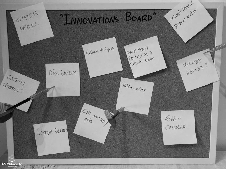 Leaked images of a cycling industry innovation planning