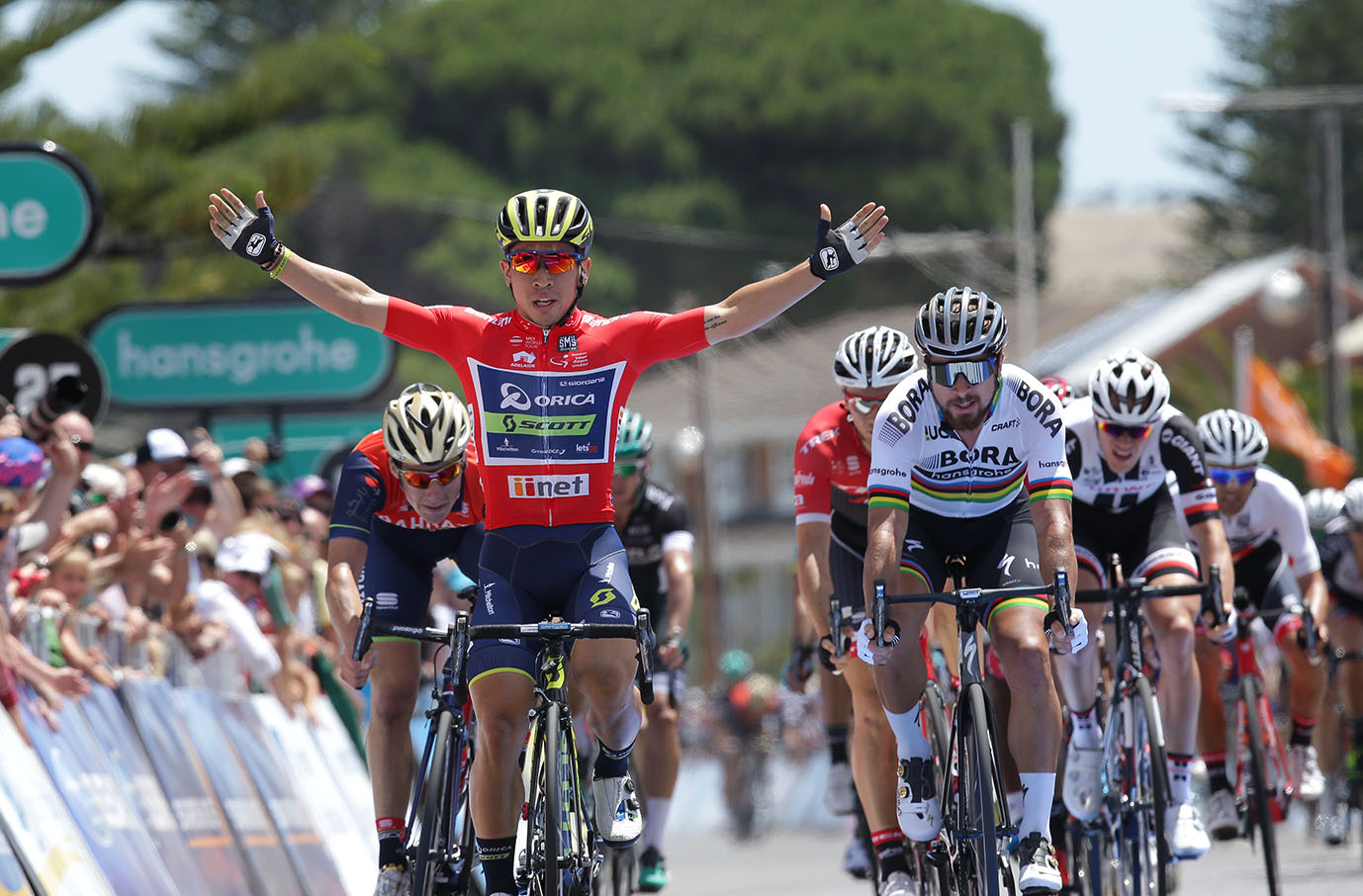 Orica-Scott's Caleb Ewan wins Hansgrohe Stage 3 into Victor Harbor