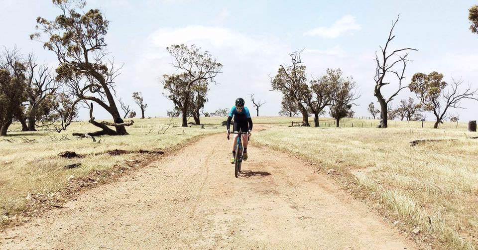 Matt on the gruelling Gravelaide Grinduro. We can confirm he had a rad time. Photo: Sam Rosenzweig 