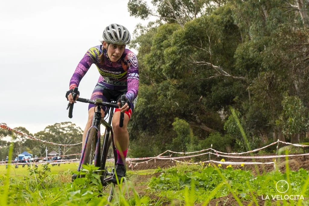 Nat doing what she does best: race bikes