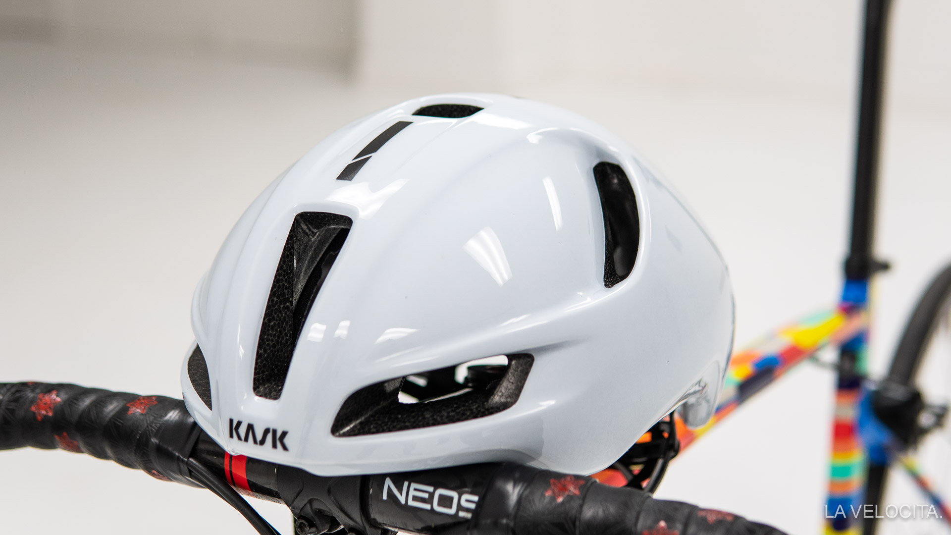 KASK Kask UTOPIA Aero Road Cycling Helmet BLACK/WHITE 