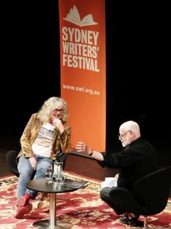 Photo: DAVID WALSH AND PHILLIP ADAMS (IMAGES THANKS TO SYDNEY WRITERS' FESTIVAL AND PHOTOGRAPHER PRUDENCE UPTON)