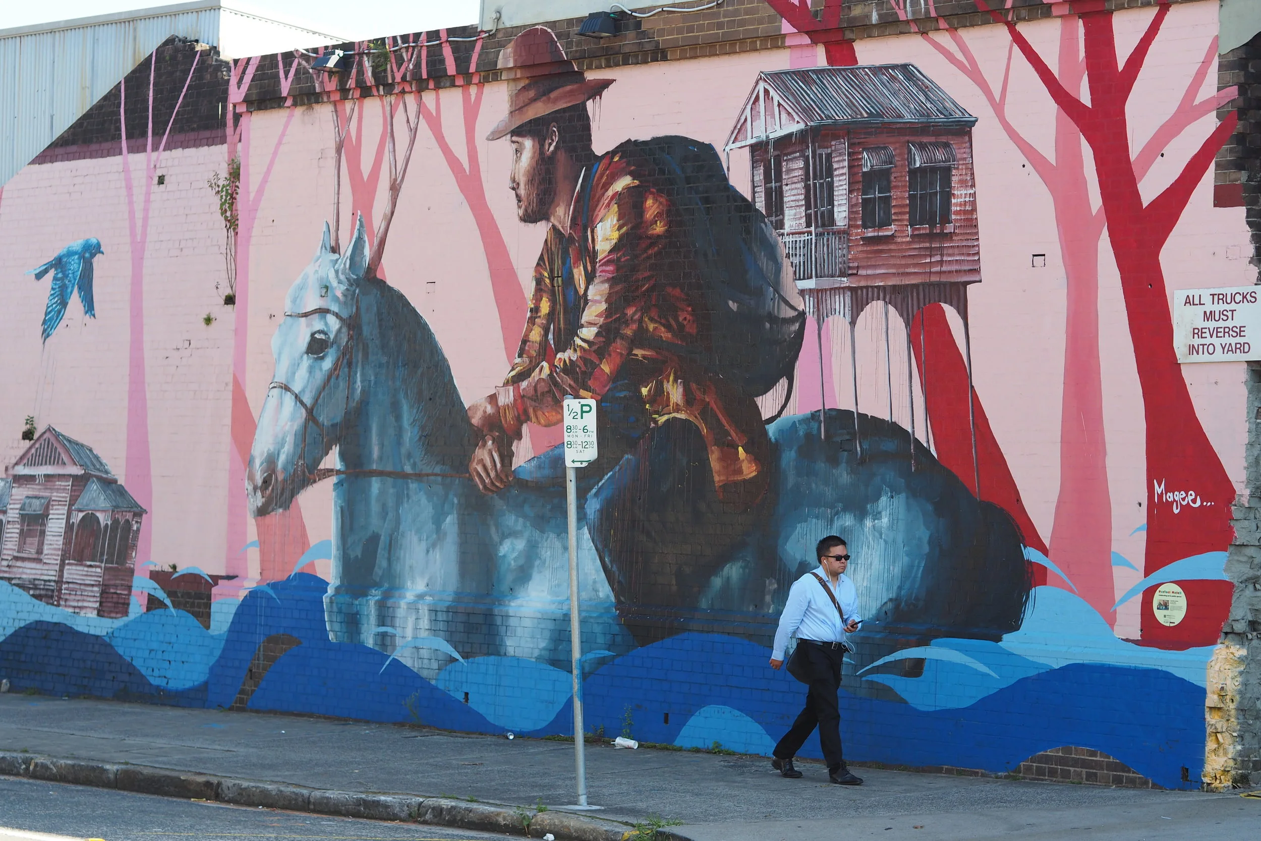 Fintan Magee's 'The Settler' , Marrickville