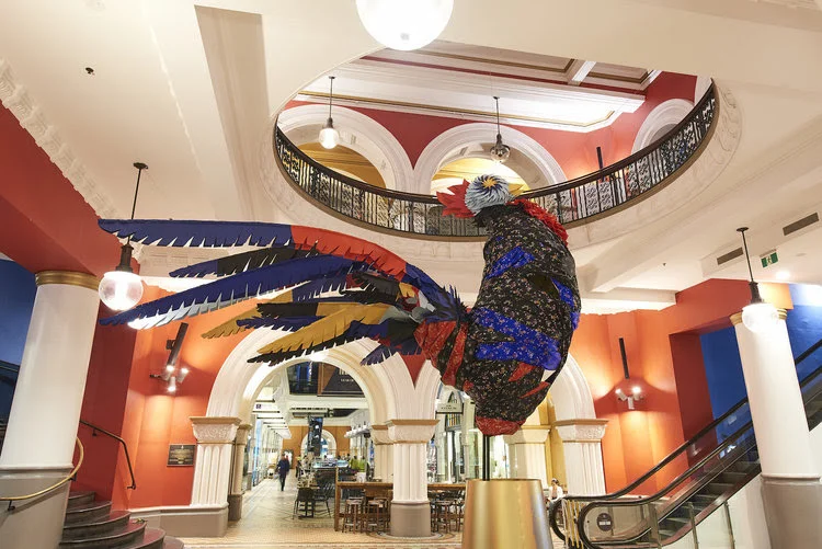 We collaborated with Reso & Co, artist Jeff McCann and designer Maker Maker Creative to create a 4-metre high rooster for the QVB.