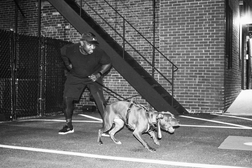 @eightydotfive &amp; I cooking up and staying sharp c/o @jacob_walthall // 🗣🗣🗣 
. 
.
.
📸: @falcok9linds 

#pitbullsofinstagram #pittiesofinstagram #bitework #biteworktraining #k9 #k9training #bluenosepitbull #bluenosepitbulls