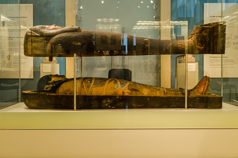 Sarcofag in muzeul de arheologie din Athena