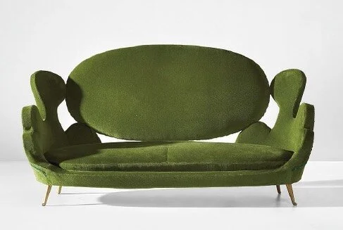 1950 sofa by Renzo Zavanella at Phillips London, 2019 
#phillips #auction #sofa 
#interiordesign #inspiration #vintage #vibe #homedecor #moody #style #beautiful #design #details #renzozavanella #italia #design #furnituredesign