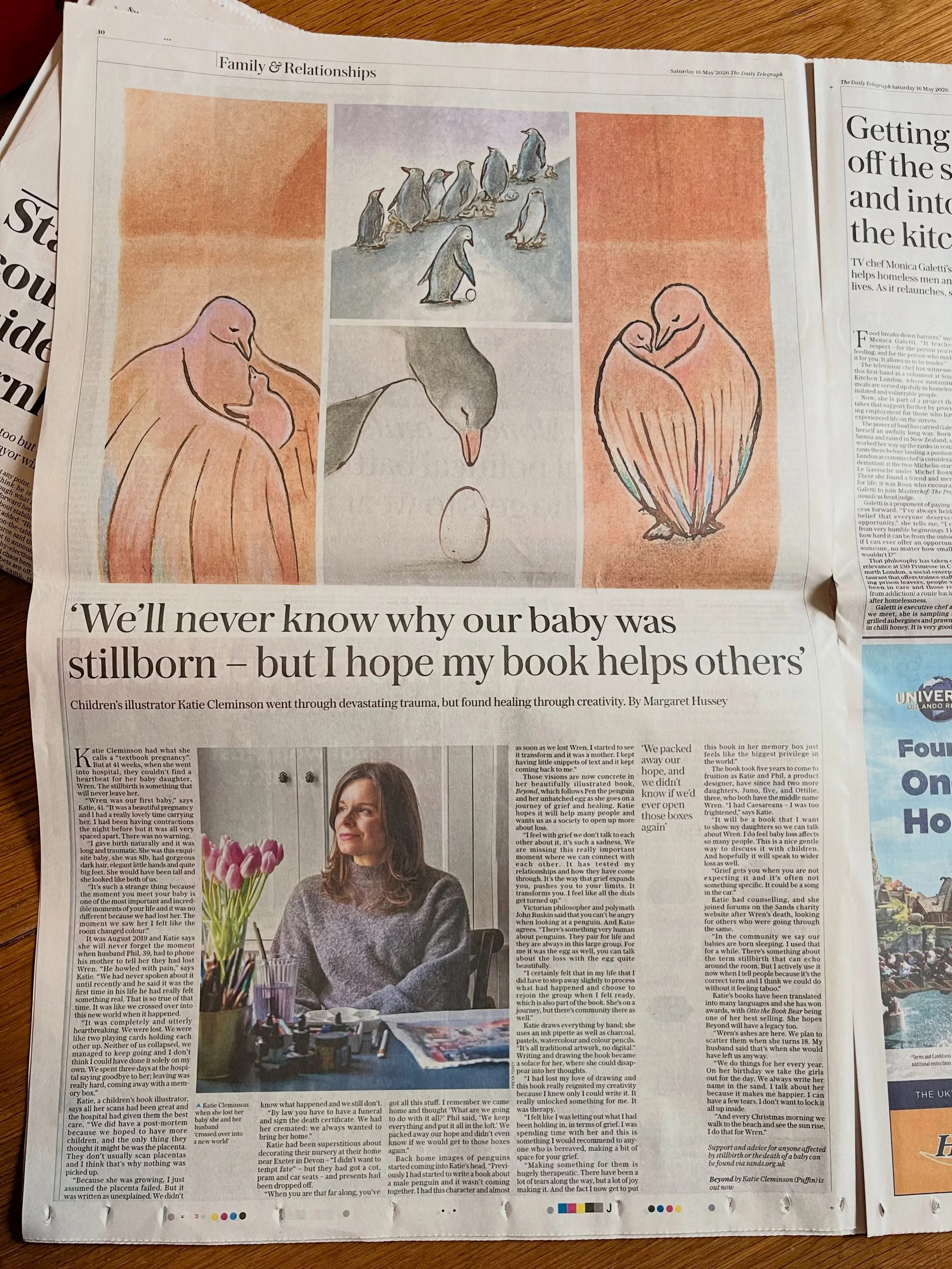 My interview in the @telegraph today, beautifully written by @magsh64 
It was a big decision as a family, to share about our daughter Wren, and the back story to the book. Seeing it all laid out here is quite an incredible feeling... there wouldn't b