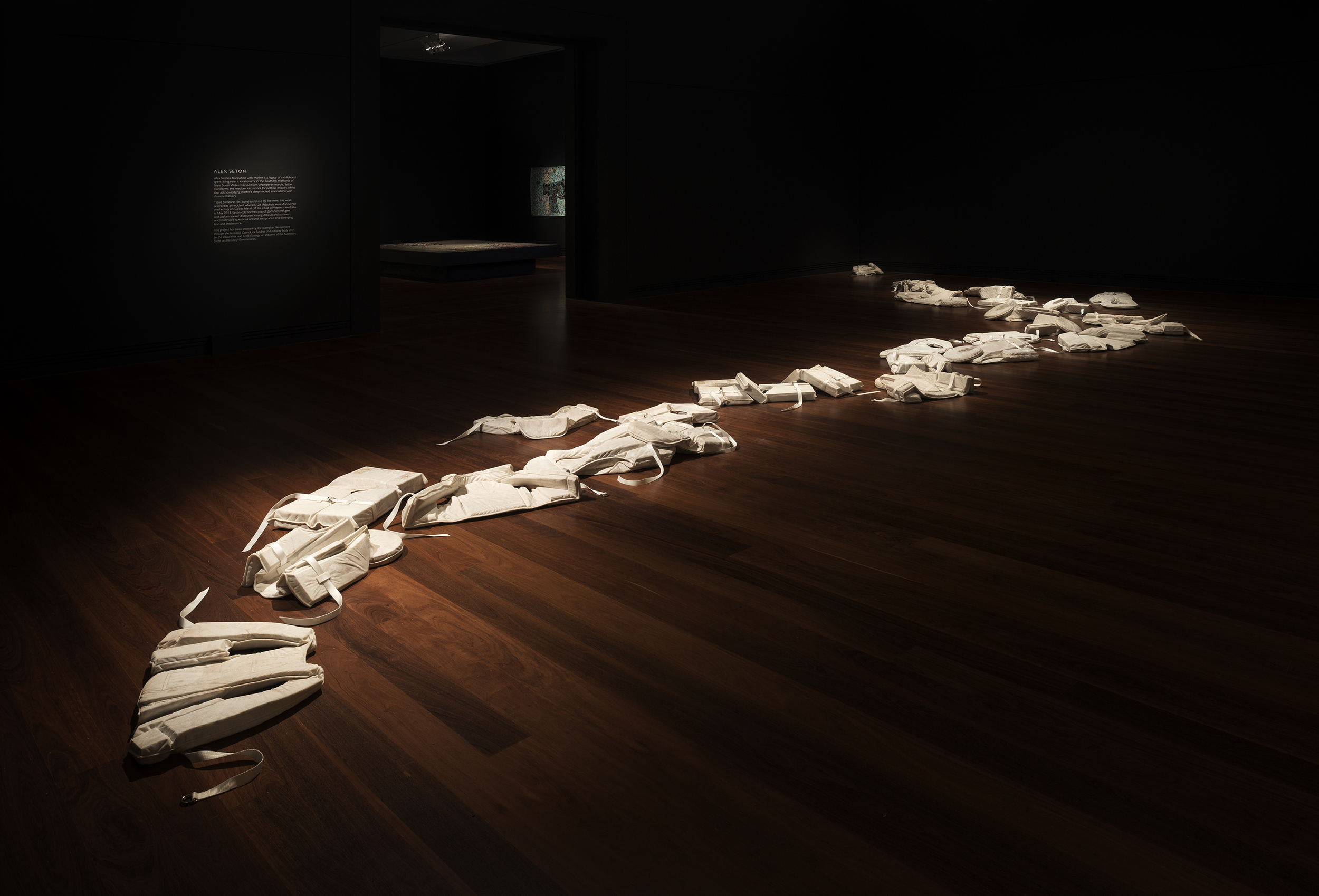   Dark Heart, 2014 Adelaide Biennial &nbsp; Art Gallery of South Australia  1 March - 11 May 2014   Someone died trying to have a life like mine  was produced for the 2014 Adelaide Biennial ‘Dark Heart’. The large sculptural installation referenced a