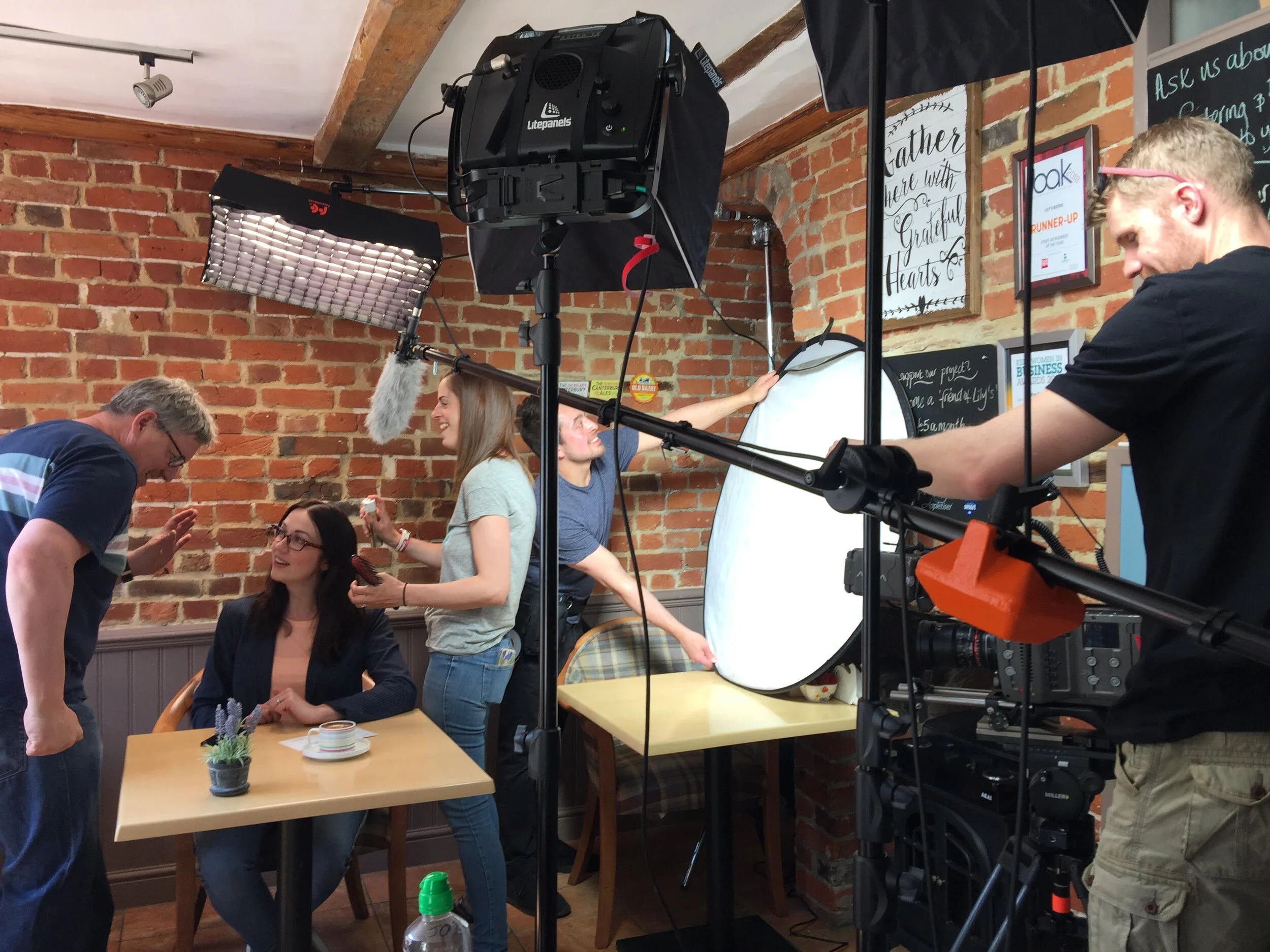 Everyone on set in Lily's Bistro 4.jpg