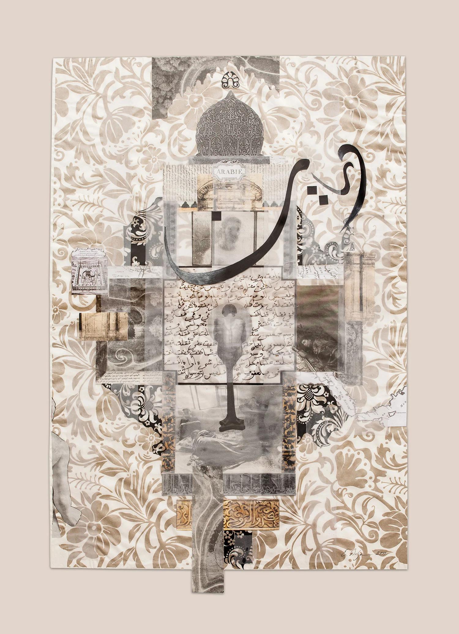 Dream of a Talismanic Shirt Paper, Indian ink and gesso on paper 82 x 57.5 cm 2010