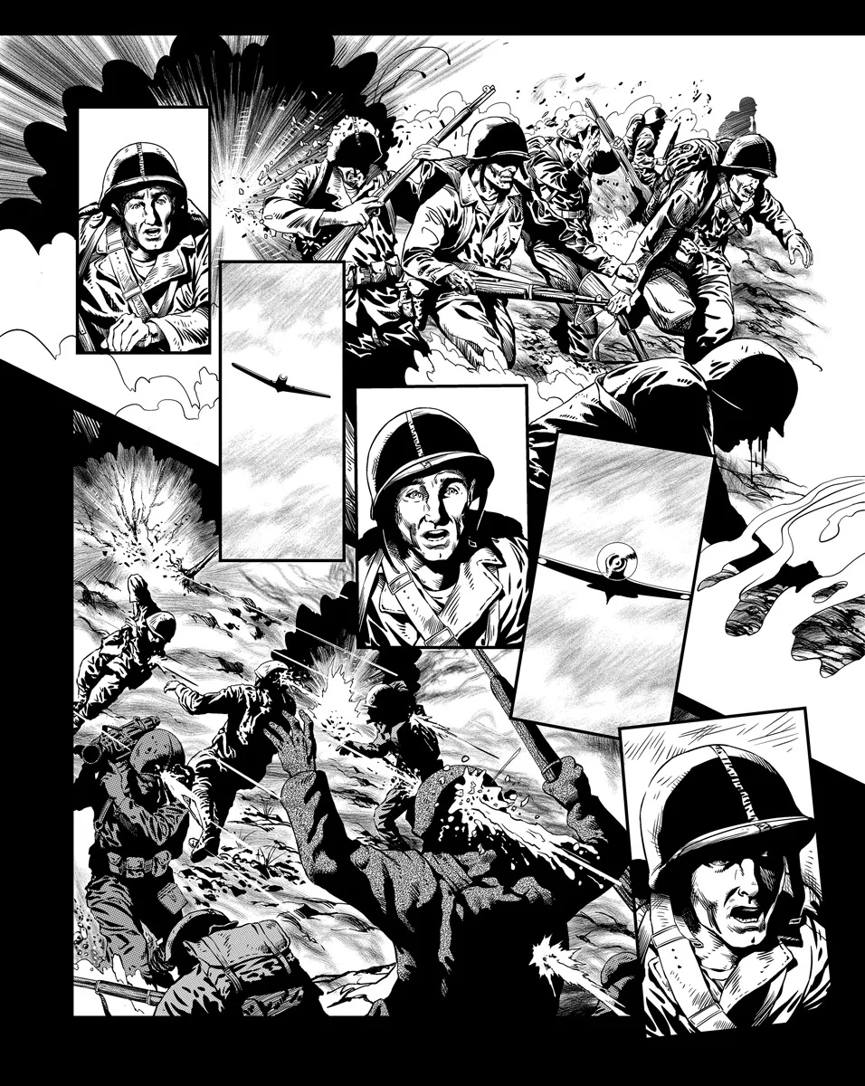 An inked page from Casefile: Arkham volume 2.