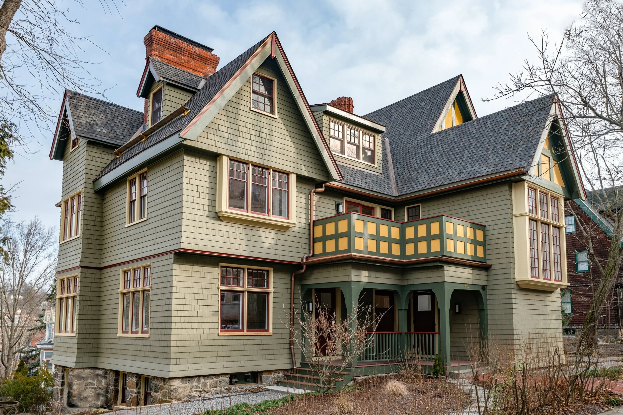 Completion of our adaptation of a historic Ralph Adams Cram-designed house as the Merriam-Cooper Apartments 