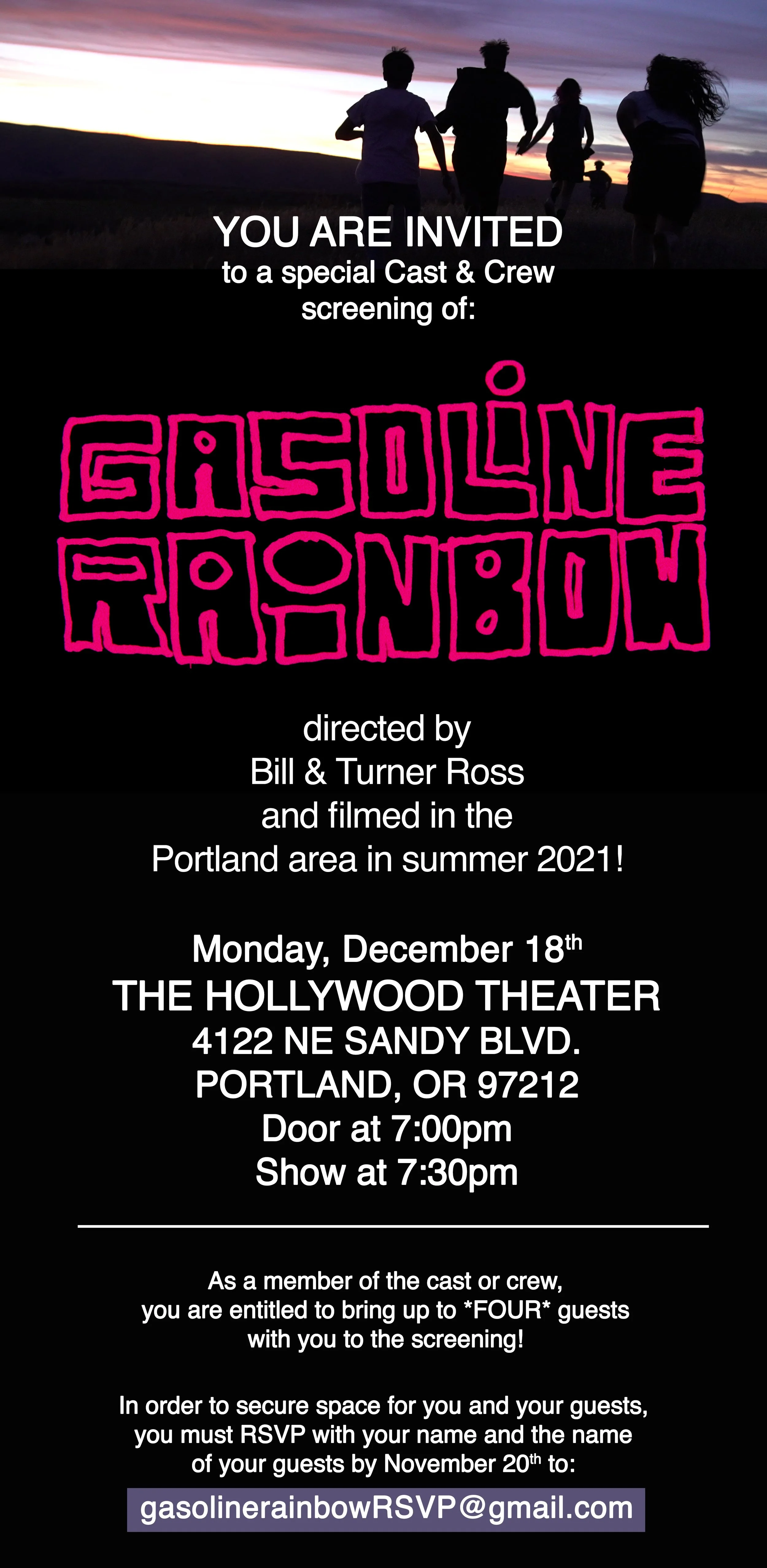  Save the Date for Gasoline Rainbow 