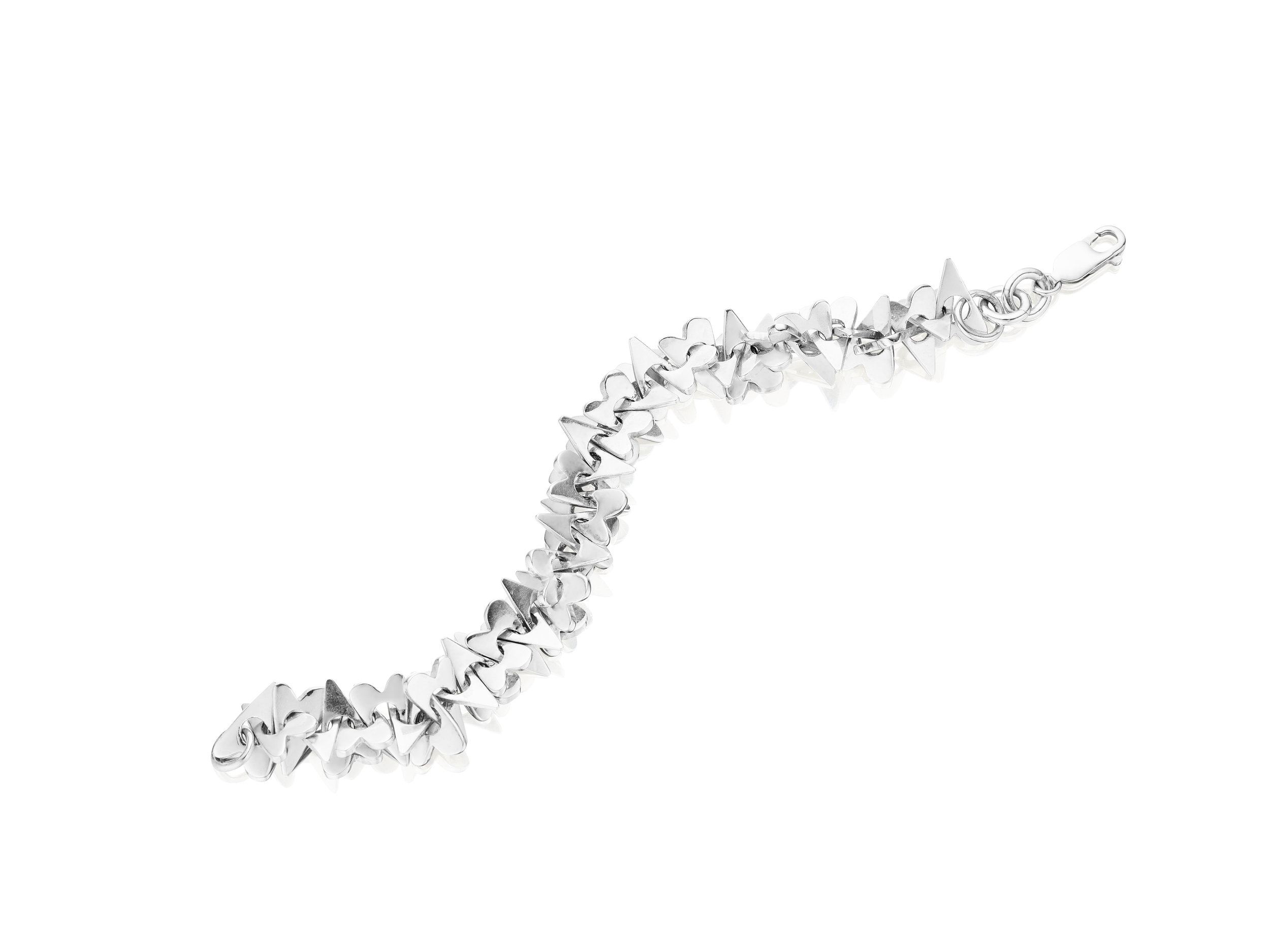 Silver Fierce Heart Bracelet