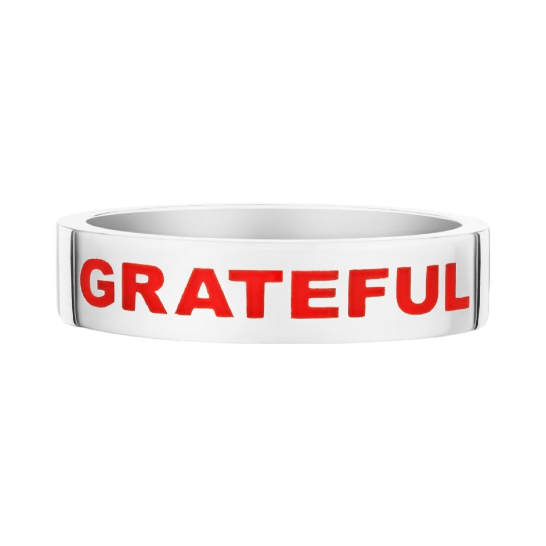 Grateful Band Sterling Silver