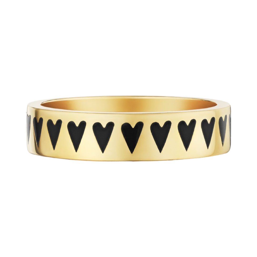 Heart Eternity Band 14k Gold