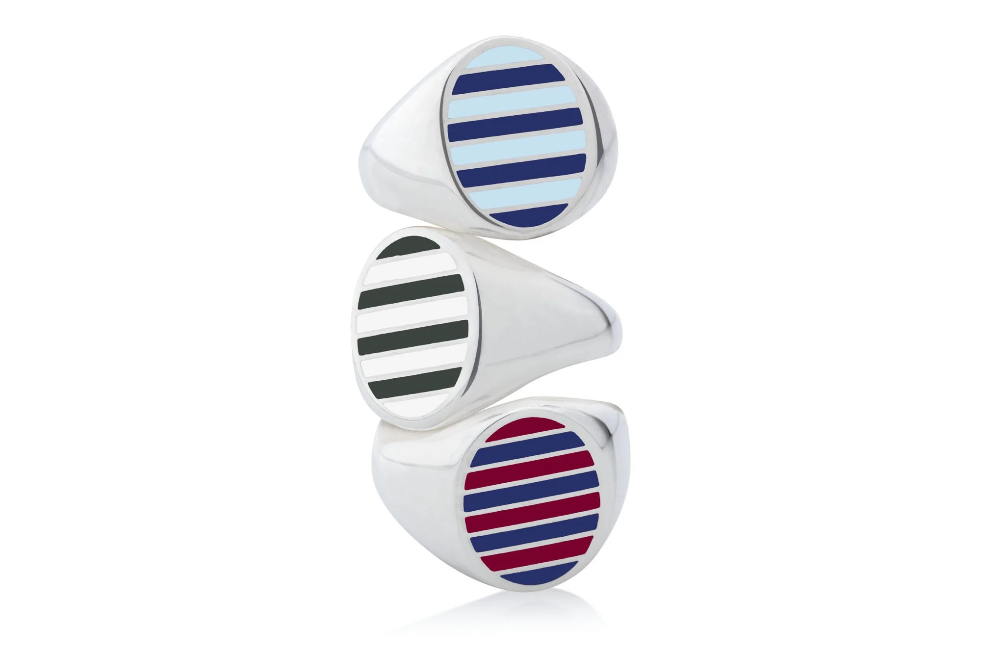 COLLEGIATE SIGNET RING IN SCHOOL COLORS