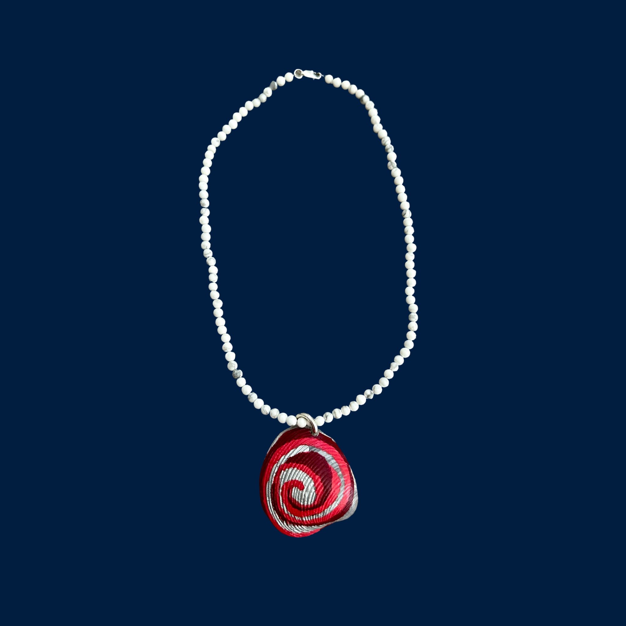 Cherry Swirl Beaded Necklace