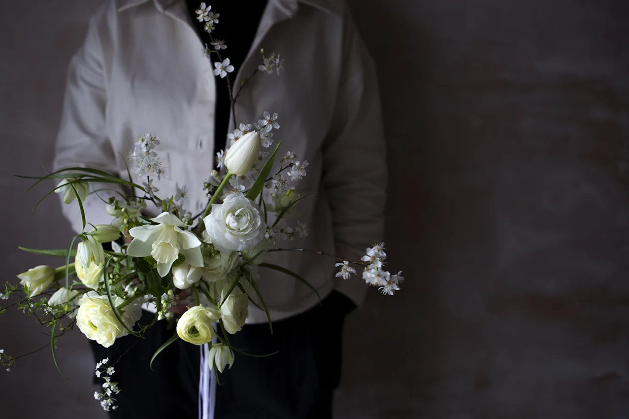 Spring bridal bouquet by Aesme Flower Studio London