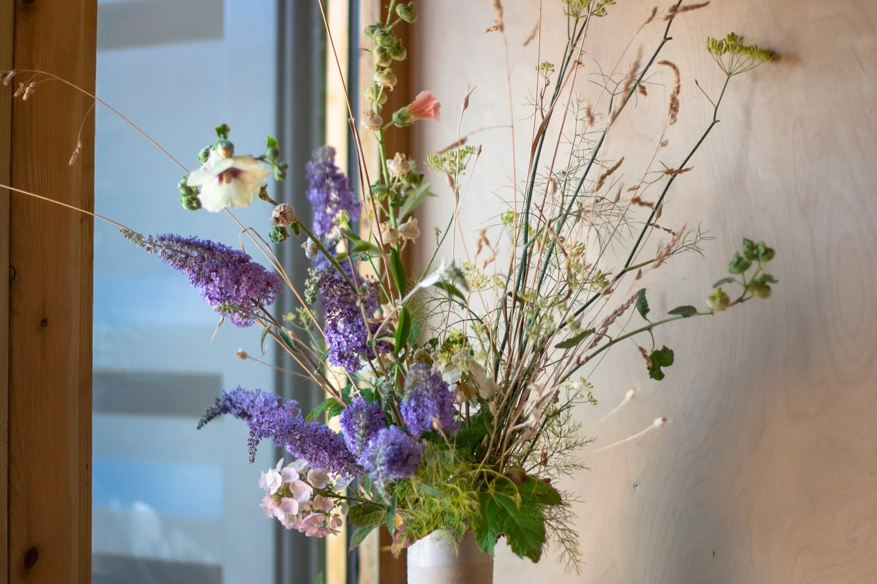 BUTTERFLY BUSH, ORCHARD GRASS