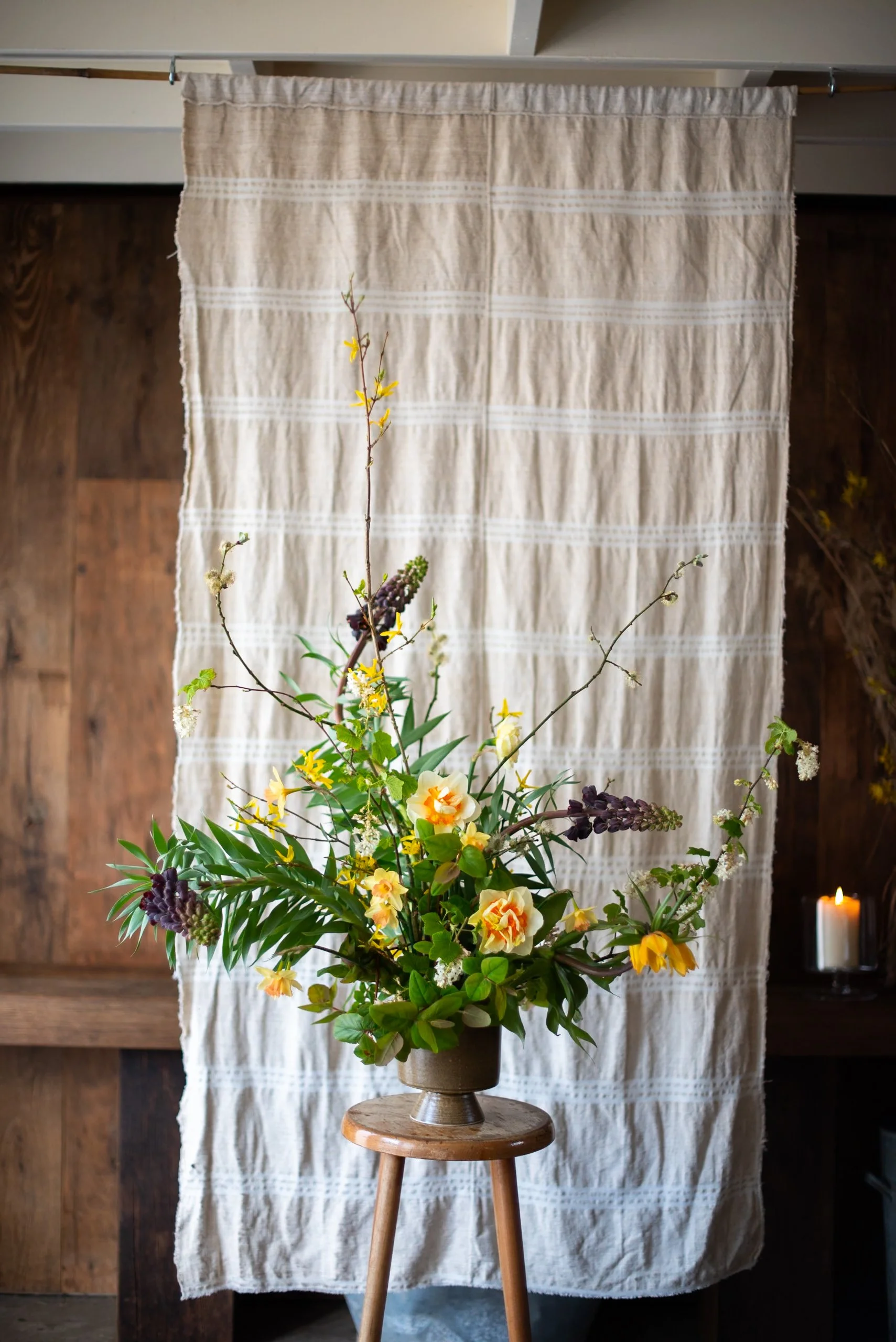 Spring vase arrangement