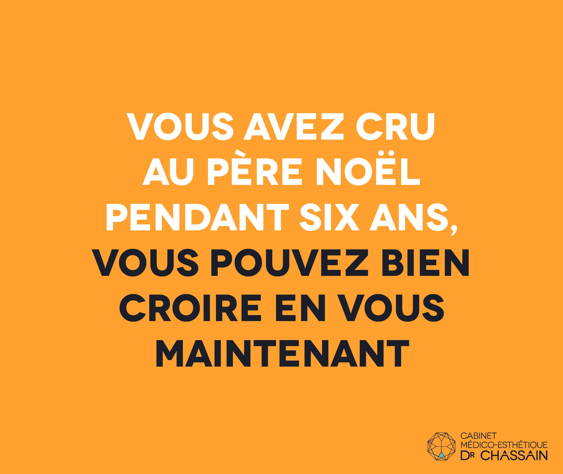 La beauté est une question de confiance en soi... à méditer et joyeuses fêtes à tous !