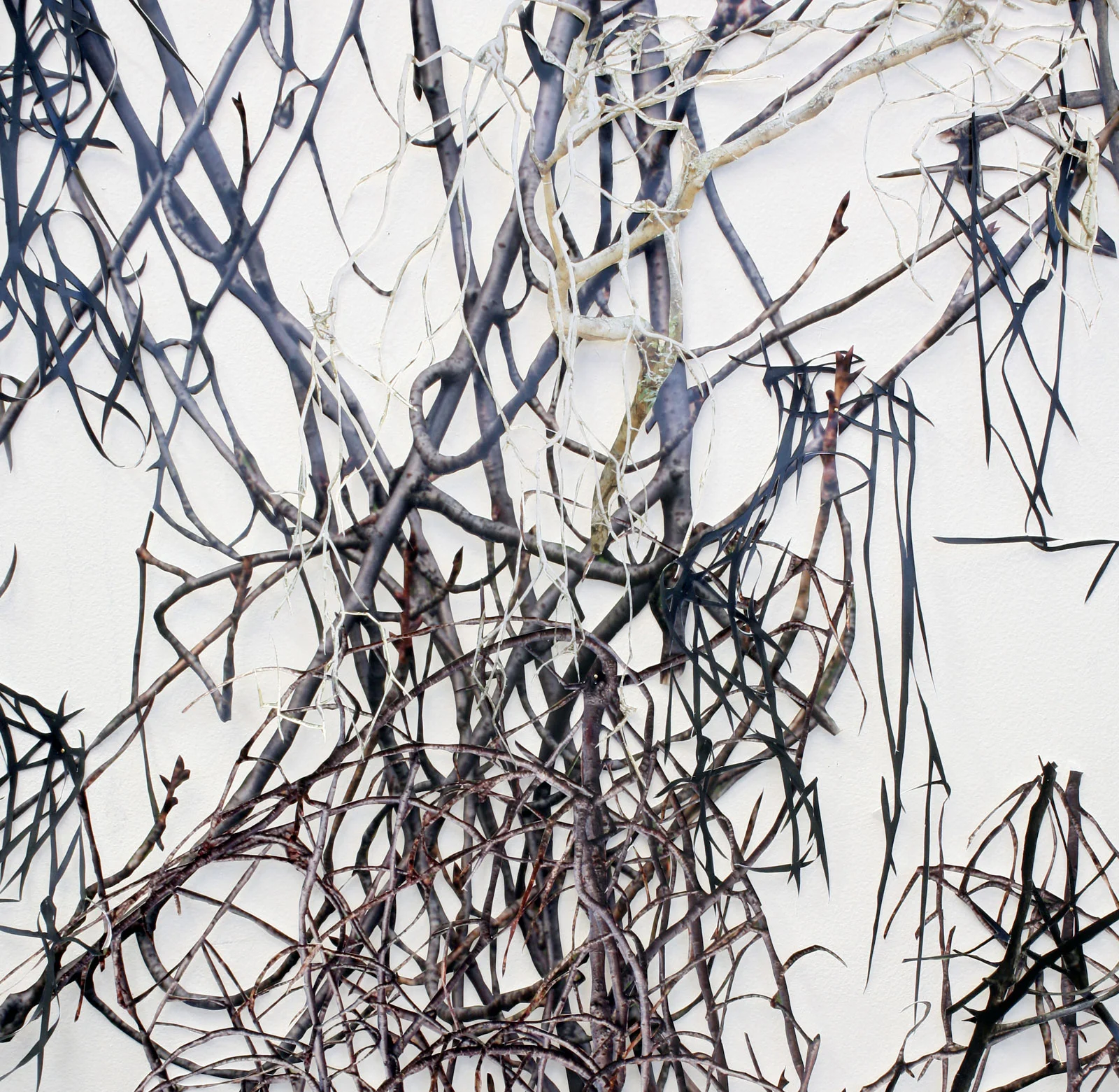 Untitled I , detail, hand-cut c-prints, collage, 52" x 52", 2008