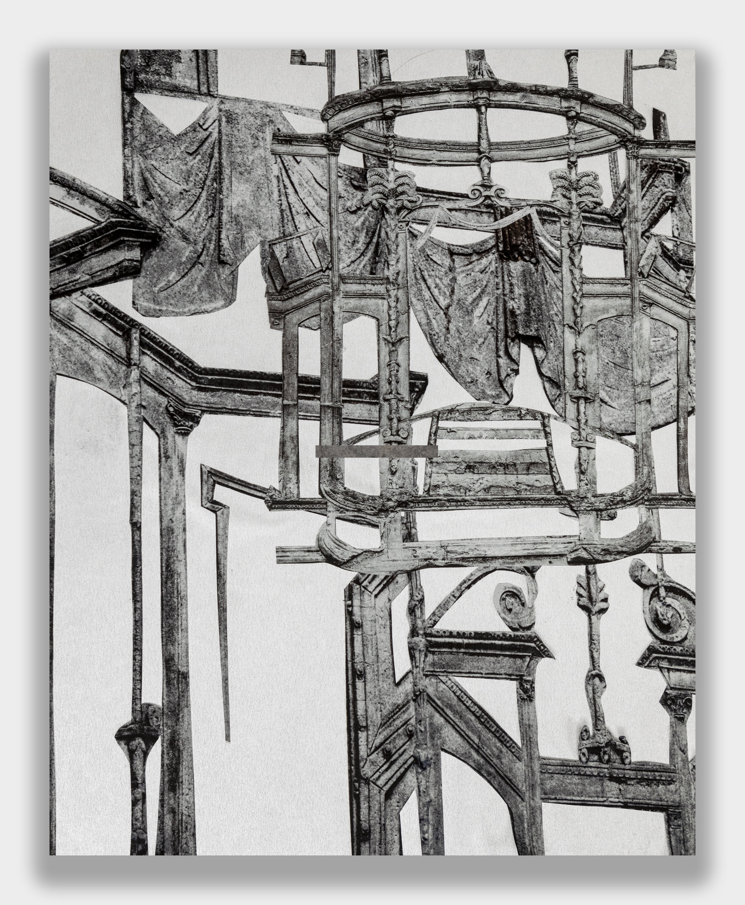   Untitled , 2020, hand cut inkjet prints, collage, 18” x  22”. 