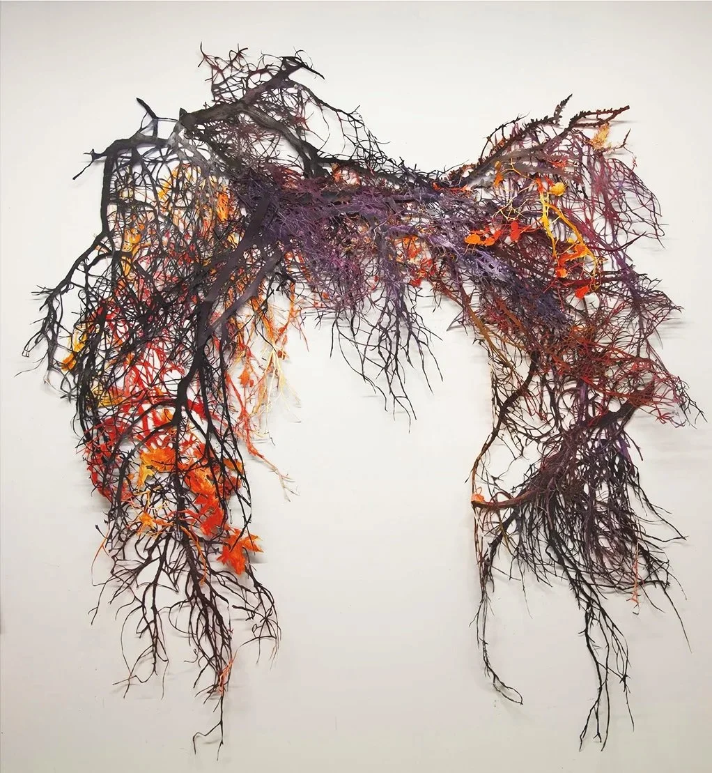    Wilderness IV   hand-cut c-prints, watercolor, India ink, collage on archival inkjet print, approx. 72" x 78", 2011.  &nbsp; 